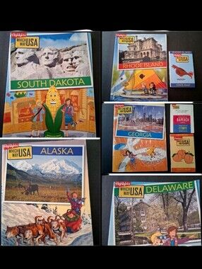 Highlights Magazines 2013 Which Way USA States Kids Puzzle Books Magazine READ